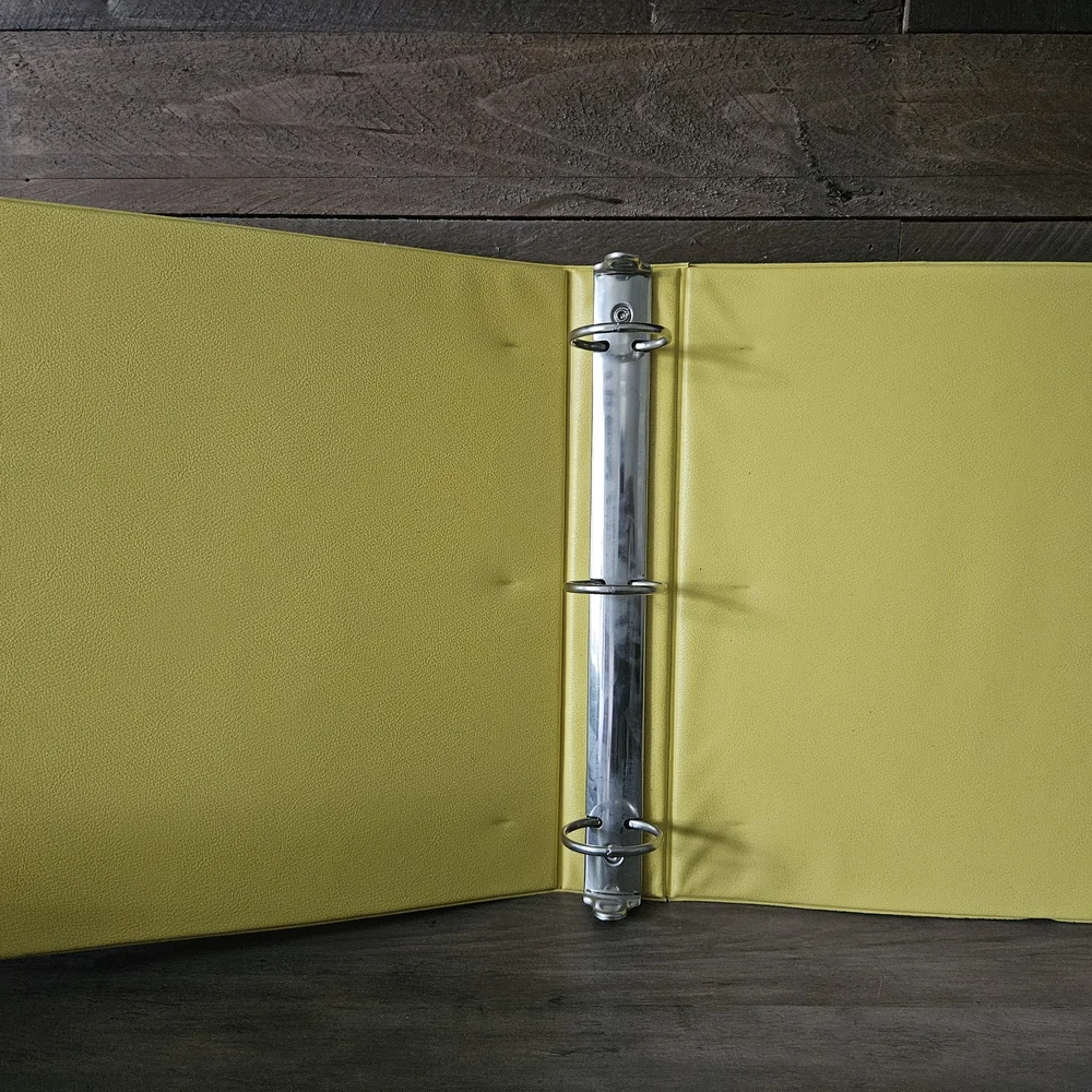 Vintage Yellow Schoolhouse Binder Laura Ingels